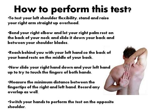Shoulder Flexibility Test .